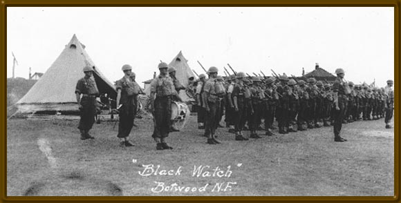The Black Watch was the first regiment to be stationed in Botwood during World War II